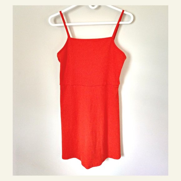 ASOS Mini Square Neck Sundress- Red, Sz 8 - Picture 4 of 6